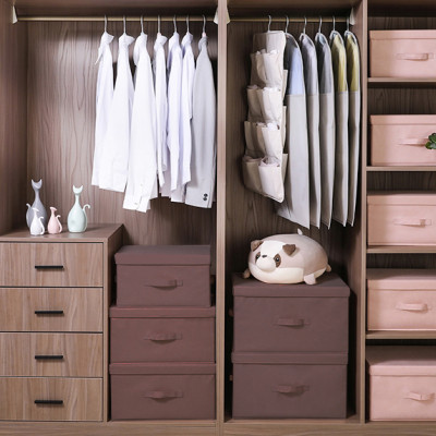 Hộp vải đựng đồ đa năng Bắc Âu có nắp rời và khoen inox sang trọng kích thước 45x23x33cm vải Oxford 600D chính hãng D Danido