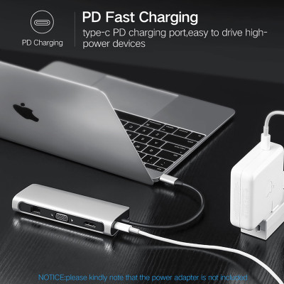 Hub USB C Multi HDMI 4K, Enthernet, USB 3.0, PD, TF, SD Ugreen CM179 40873 - Hàng Chính Hãng