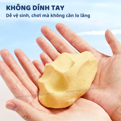 Cát động lực cho bé Mideer an toàn kèm khuôn dụng cụ, cát trọng lực dẻo tạo hình Magic Sand Play