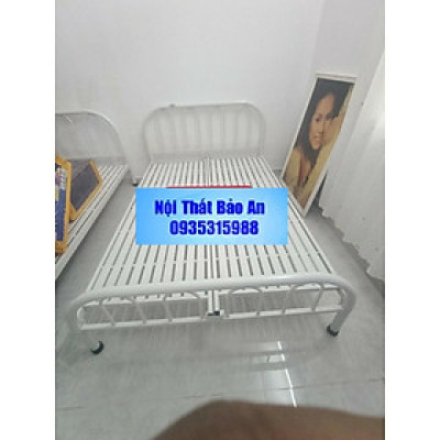 Giường sắt kiểu đơn giản nhiều kích thước từ 1m đến 1m8 - Nội Thất Bảo An