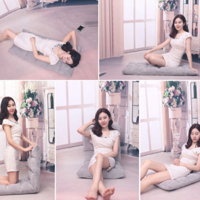 Ghế Tatami Ngồi Bệt, Tựa Lưng 5 Cấp Độ - Xám