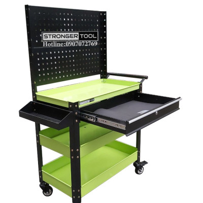 XE ĐẨY 3 NGĂN 1 NGĂN KÉO CÓ TẤM TREO