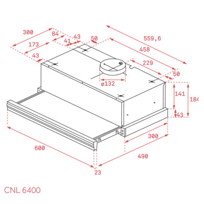 Máy hút mùi TEKA CNL 6400 - Hàng Chính Hãng