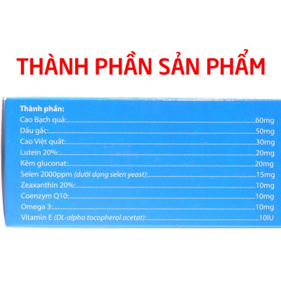 Combo 2 Hộp Viên uống sáng mắt HDPHARMA Lutein Omega 3 giảm khô mắt, mờ mắt, mỏi mắt - Hộp 30 viên