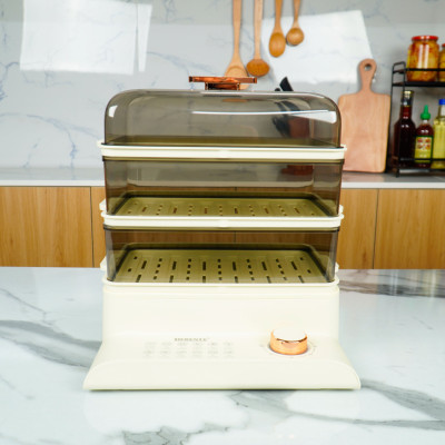 Nồi Hấp Điện Đa Năng 3 Tầng Dung Tích 15L Lorente LT-7273 - Màu Ngẫu Nhiên - Hàng Chính Hãng