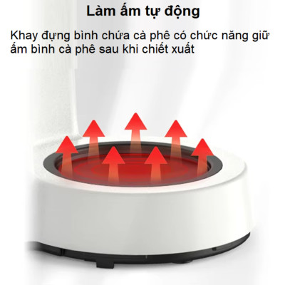 Máy pha cà phê, pha trà tự động Drip thương hiệu HiBREW H12 - Dung tích 750ml - Công suất 700W - Hàng chính hãng