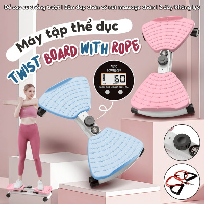 BG Dụng cụ tập thể dục xoay eo bụng đứng 3003R - 3004R cho massage chân giảm cân, bàn xoay eo tập bụng, xoay eo