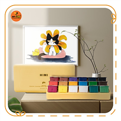 Màu nước Gouache Himi 18 Màu (Color) siêu cấp quyến rũ