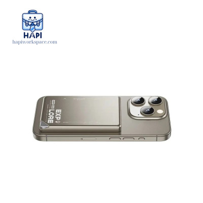 Sạc dự phòng từ tính hàng chính hãng WiWU Explore 5.000/10.000mAh, siêu mỏng, sạc không dây 15W, LED độc lạ