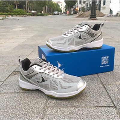 Giày Bóng Chuyền, Cầu Lông Nam Nữ a 19.1 Chất Liệu Da Bóng, Đế kếp Cao Su Tự Nhiên Chống Bào Mòn