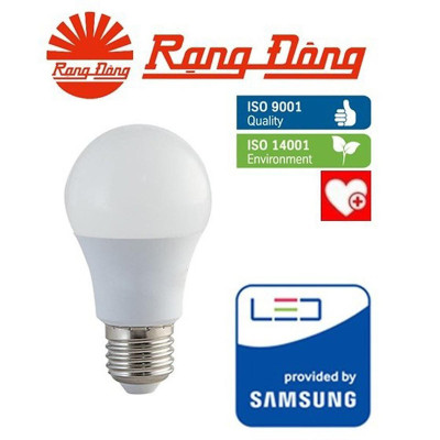 Combo 6 Bóng đèn led tròn 9W Rạng Đông, Model LED BULB LED A60N1/9w