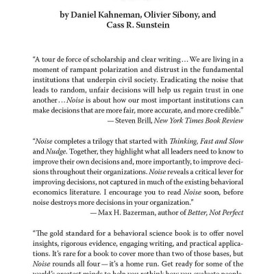 Sách ngoại văn: Noise: A Flaw In Human Judgment