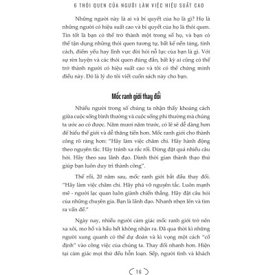 6 Thói Quen Của Người Làm Việc Hiệu Suất Cao