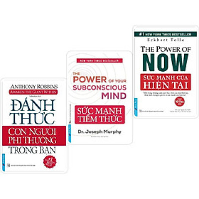 Combo Đánh thức con người phi thường trong bạn + Sức mạnh tiềm thức + Sức mạnh của hiện tại  - Bản Quyền