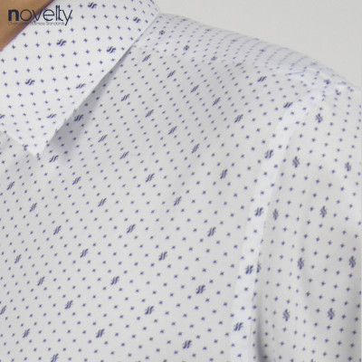Áo sơ mi nam ngắn tay Novelty Casual Hoa văn NSMMINMSPB230711N