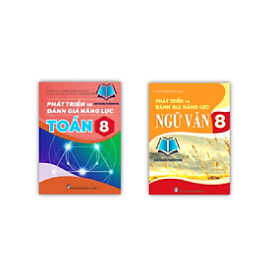 Sách - Combo Phát triển và đánh giá năng lực toán + ngữ văn 8