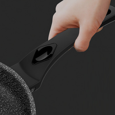 Chảo Chống Dính Sâu Lòng Vân Đá Đáy Từ Cao Cấp Bennix Terra Size 26/28/30- Hàng Chính Hãng