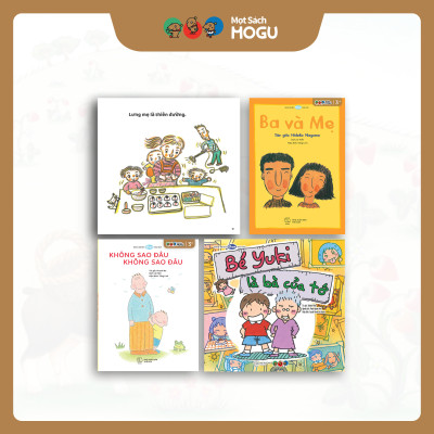 Truyện Ehon bé 3-4-5 - Bộ 4 cuốn Gia đình hạnh phúc