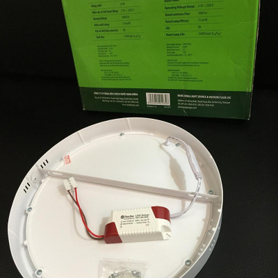 Đèn LED Ốp trần Tròn 18W Ø225mm Rạng Đông - Model: D LN09L