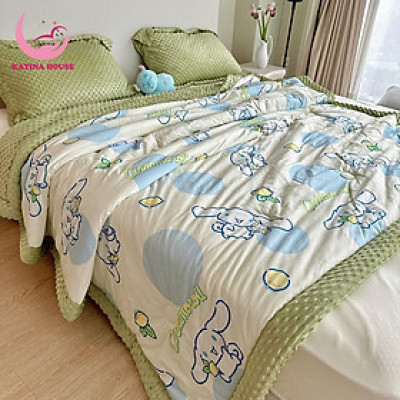 Chăn mền ấm cho bé Katina House, chăn nhung mềm mại, dày dặn ấm áp, KT 1m2x1m5
