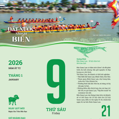 LỊCH 2026 ĐẤT NƯỚC NHÌN TỪ BIỂN – NXB Chính Trị Quốc Gia Sự Thật