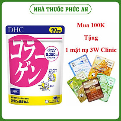 Viên uống DHC Collagen Nhật Bản 30 - 90 ngày giúp đẹp da chống lão hoá, hỗ trợ xương khớp
