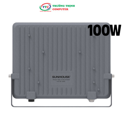Đèn Pha led ECO Sunhouse 100W SHE-LECPL01 Sử dụng Chip LED ,Tuổi thọ 25.000 giờ