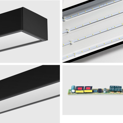 Đèn thả trần AXULY cao cấp khung nhôm ánh sáng trắng hiện đại