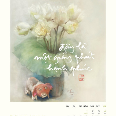 (Combo Lịch tường + Lịch bàn) “LÒNG ĐẤT NỞ HOA TRỜI” – Thiền Sư Thích Nhất Hạnh – Thái Hà Books