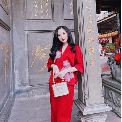 ĐỒ LAM ĐI CHÙA Mẫu Lụa Hoa Gen