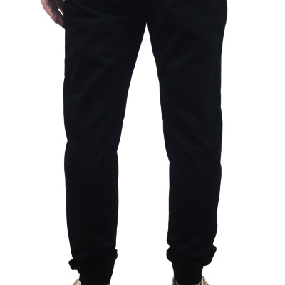 Quần jogger nam họa tiết in dập nổi Novelty Regular fit đen NQGMMDMT3R230551Q