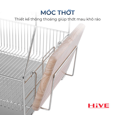 Giá úp chén bát HiVE SB 2 tầng