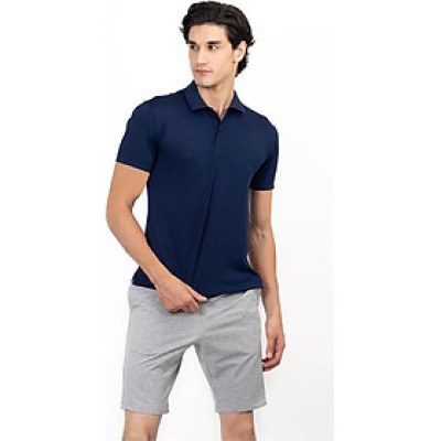 Áo Thun Polo Nam Trơn Novelty NATMMDMPSR200013N - Xanh Dương