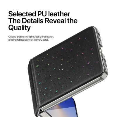 Bao da Dux Ducis STEX Series PU Leather Foldable dành cho Samsung Galaxy Z Flip 7_ Hàng chính hãng