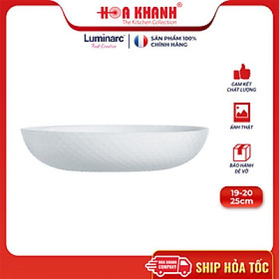 Đĩa Sâu Thủy Tinh Luminarc Precious 20cm - bộ 6 đĩa - Q1664