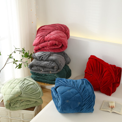 Thảm nỉ bọc đệm LYG thêu họa tiết siêu êm ái tặng kèm 2 vỏ gối cùng màu