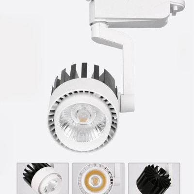 Combo 3 đèn rọi ray 20W + 1 ray 1 mét vỏ trắng CN700 cao cấp