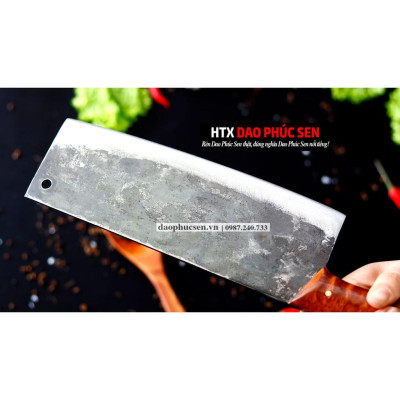 Dao Phúc Sen - Dao Chặt Gà Cán Ốp Nu Nghiến G05OCD