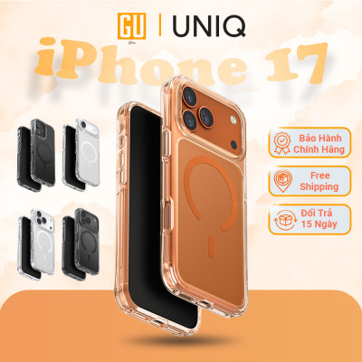 Ốp Lưng Cho iPhone 17 Series UNIQ LIFEPRO XTREME ANTI-FINGERPRINT Lưng Nhám Chống Bám Vân Tay Chống Sốc 2.5m Sạc Không Dây Hàng Chính Hãng