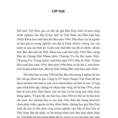 Sách - Đất Nước Việt Nam Qua Các Đời - Nghiên Cứu Địa Lý Học Lịch Sử Việt Nam (Tái Bản 2025)