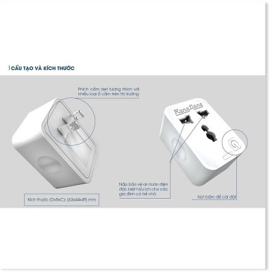 Ổ cắm điện thông minh Rạng Đông OC.01.WF 16A