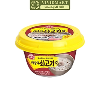 OTTOGI - Cháo hộp Ottogi hương vị Thịt bò nấm bào ngư Nhật, Ottogi Cháo Thịt bò nấm bào ngư Ottogi (285g/hộp)