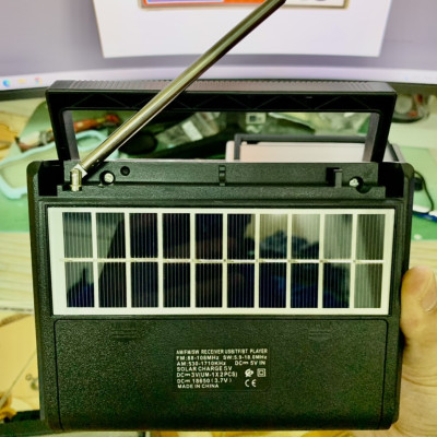 ĐÀI Radio Pp-310BT-Nhật Bản-chạy Năng lượng mặt trời-quà tặng cho người thân-Hàng Chính Hãng