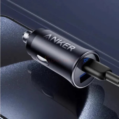Cốc sạc xe hơi Anker Ultra-Compact Dual-Port 1USB 1Type-C 30W A2741 - Hàng chính hãng