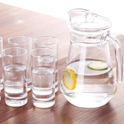 Bộ bình cốc Luminarc dùng trên bàn khách, phòng ăn 5 chi tiết - N0835, chống bám màu, bám mùi