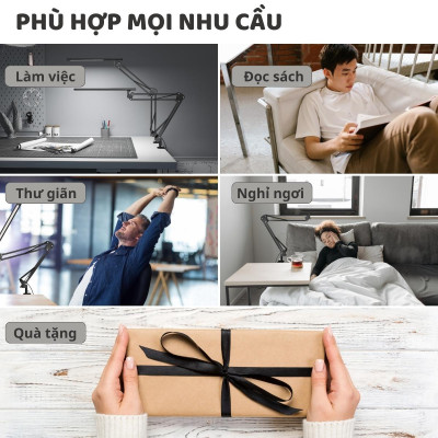 Đèn bàn học Led bảo vệ mắt Ergo Edge 3 DandiHome chống cận để làm việc, đọc sách cao cấp có thể kéo dài và gấp gọn 