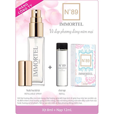 Nước Hoa Nữ  Immortel No89 8ml + 12