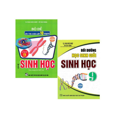 Sách - Combo Bộ Đề Ôn Thi Vào Lớp 10 THPT Môn Sinh Học + Bồi Dưỡng Học Sinh Giỏi Sinh Học 9 - Phan Khắc Nghệ - HAA