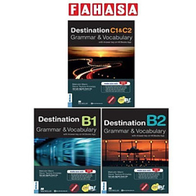 Sách - Combo Sách Destination - Grammar And Vocabulary with Answer Key - B1 + B2 + C1 And C2 (Không Đáp Án) (Bộ 3 Cuốn)