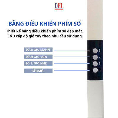 Quạt cây Mitomo FCE-60HE/HEV cao cấp, công suất 60W hàng chính hãng - Bảo hành 2 năm